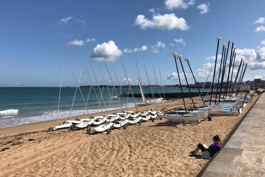Ideal - Plage, Jardin & Jacuzzi, Proche Plage Et Thalasso - 1 A 6 Personnes Saint-Malo Exteriér fotografie